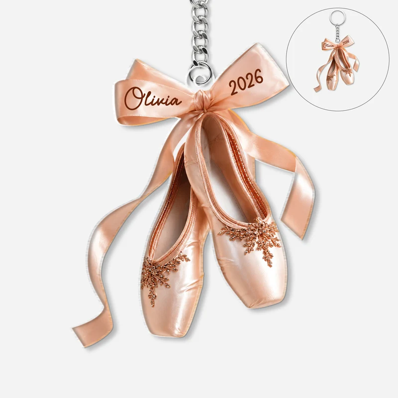 [3D-Optik] Ballettschuhe - Personalisierte Geschenke Für Frauen | Acryl Schlüsselanhänger