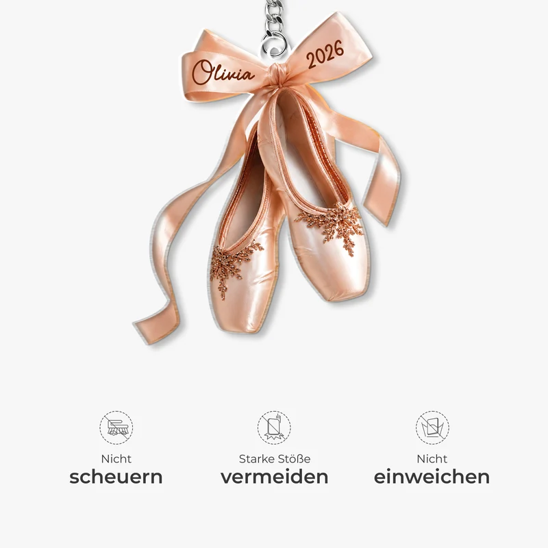 [3D-Optik] Ballettschuhe - Personalisierte Geschenke Für Frauen | Acryl Schlüsselanhänger