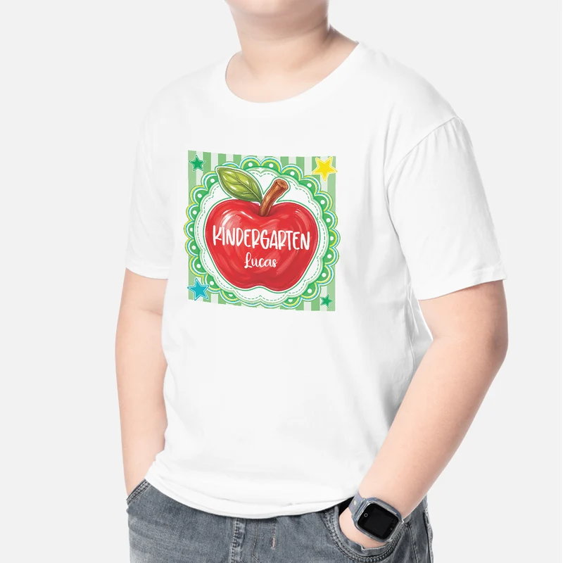 Geschenkschleife + Bleistift - Personalisiertes Geschenk | Schulkind T-Shirt