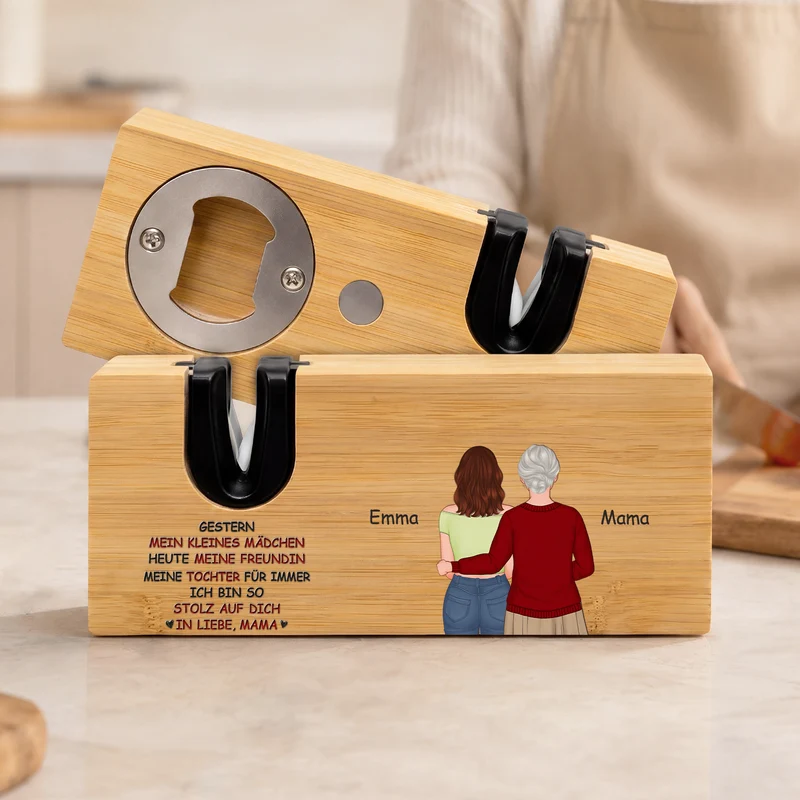 Ich Bin So Stolz Auf Dich - Personalisiertes Geschenk | Messerschärfer mit Flaschenöffner Sohn Tochter Enkel Enkelin
