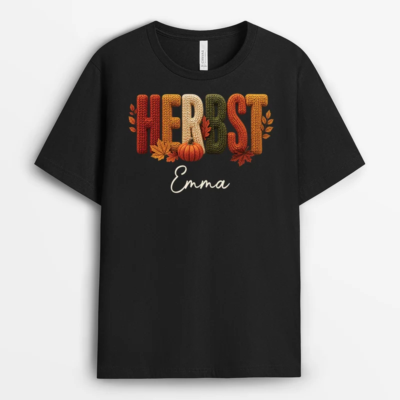 Herbst Wollen - Personalisiertes Geschenk | T Shirt Männer Damen
