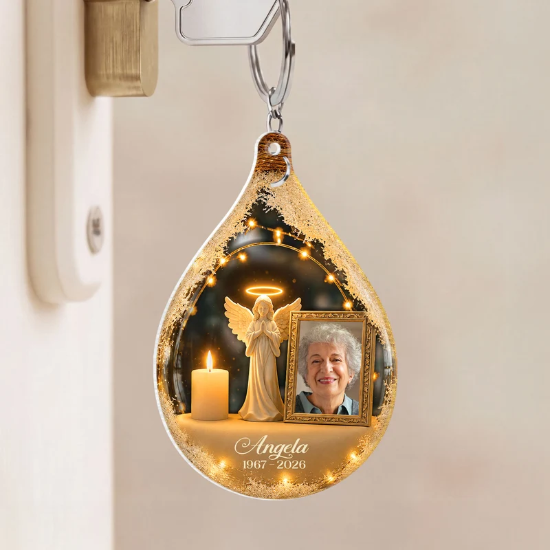 Trauerengel - Personalisierte Trauergeschenke | Acryl Schlüsselanhänger Foto