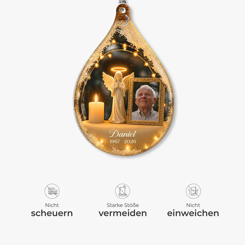 Trauerengel - Personalisierte Trauergeschenke | Acryl Schlüsselanhänger Foto
