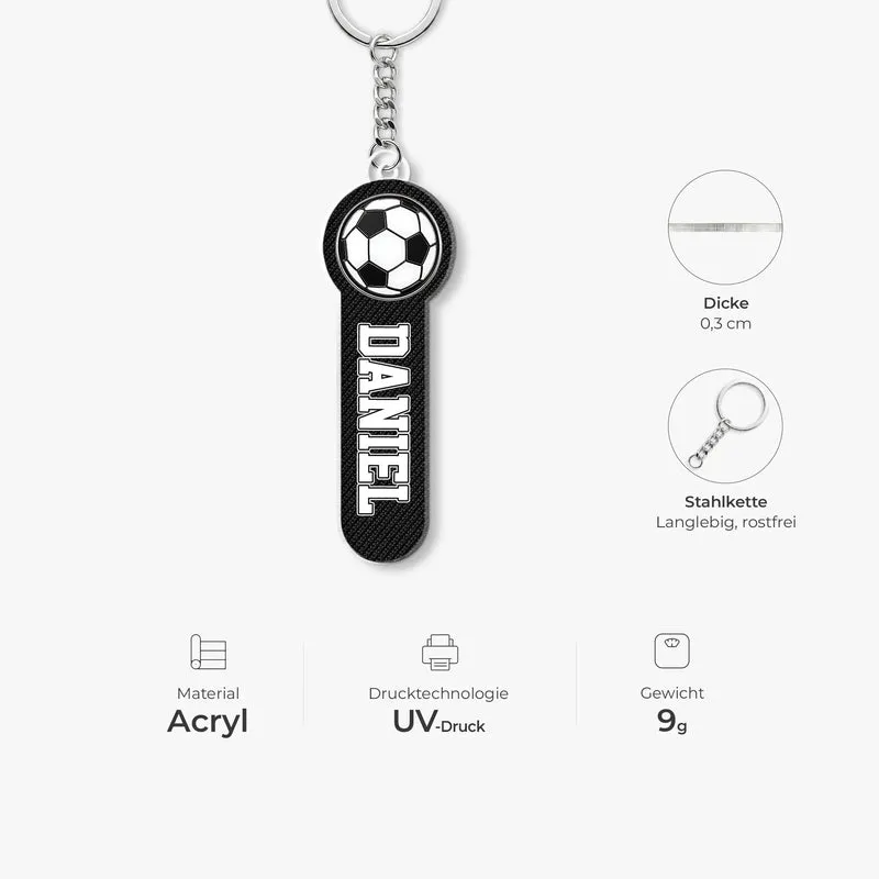 Sportarten + Name - Personalisiertes Geschenk | Acryl Schlüsselanhänger Männer Frauen