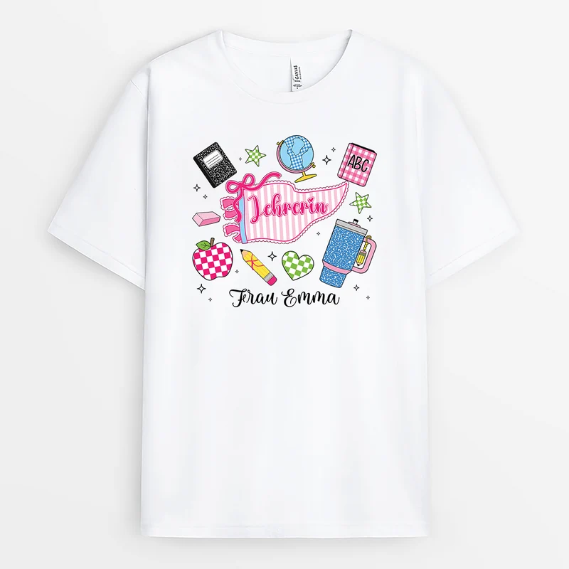 Utensilien - Personalisiertes Geschenk Lehrer | T Shirt