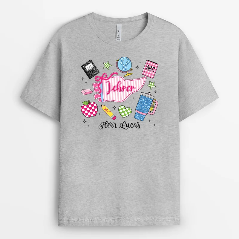 Utensilien - Personalisiertes Geschenk Lehrer | T Shirt