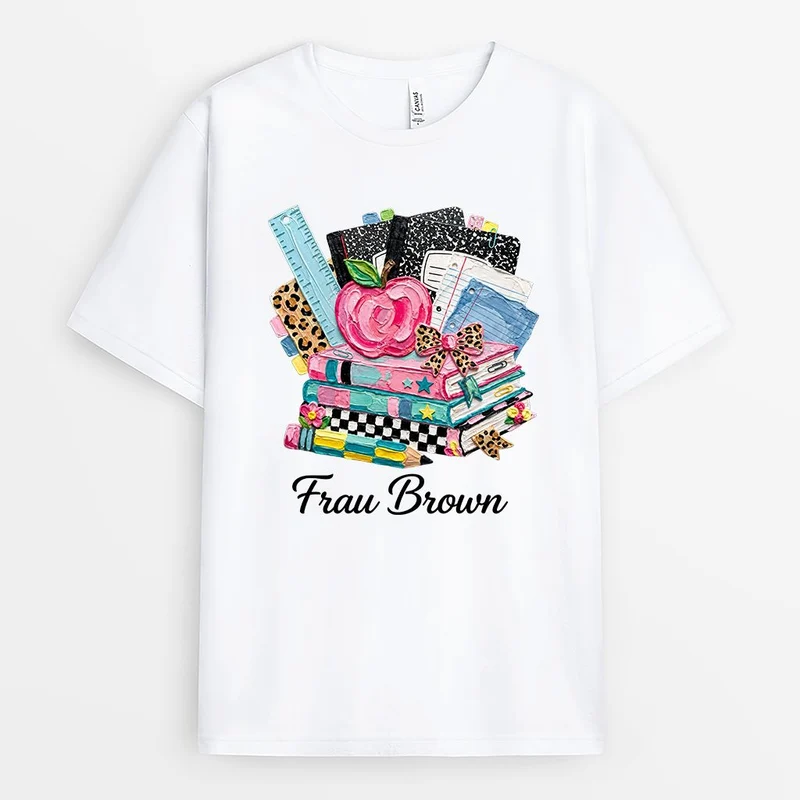 Impasto-Stil - Personalisiertes Geschenk Lehrer | T Shirt