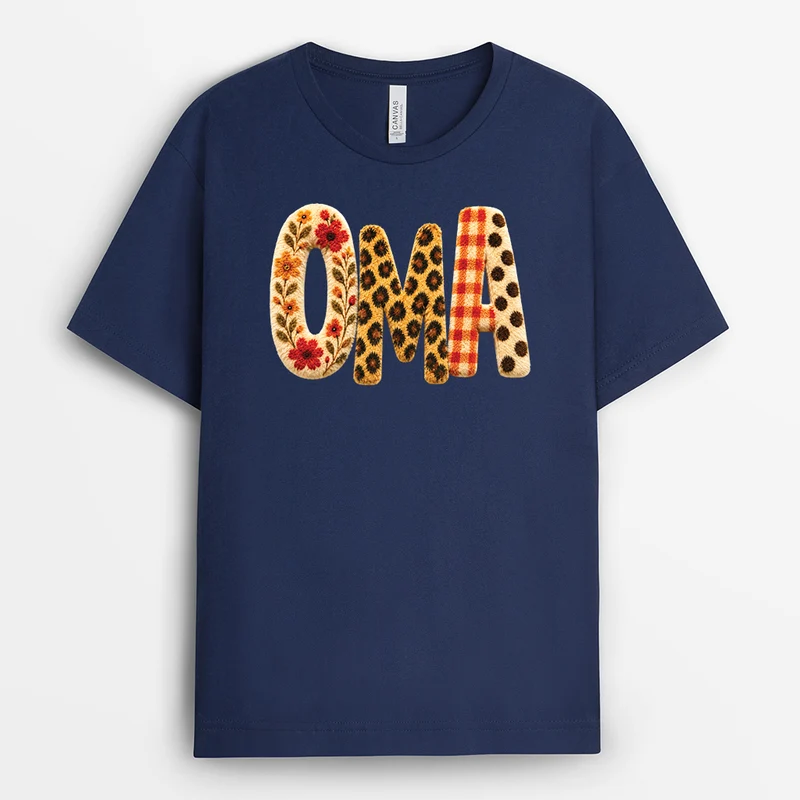 [3D-Optik] Mama Oma - Personalisiertes Geschenk | Shirt Halloween