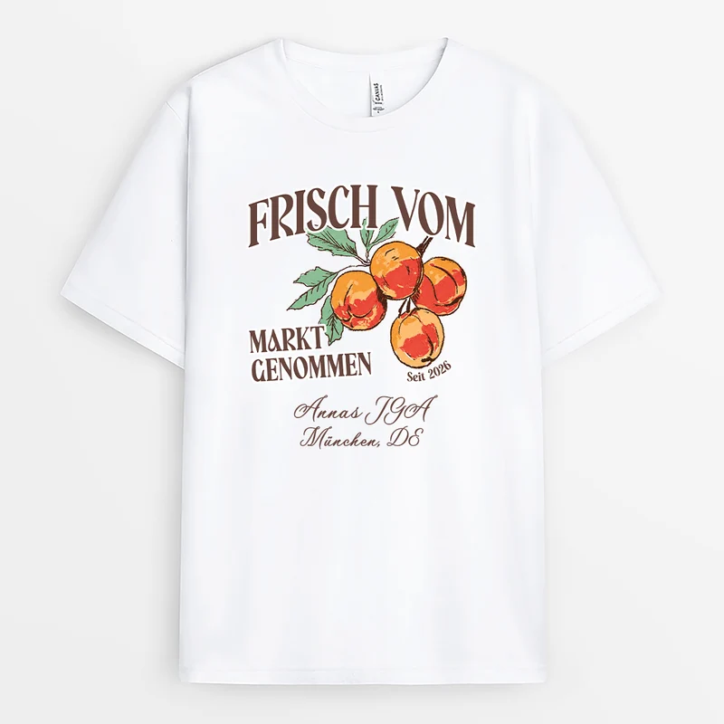 Frisch Vom Markt Genommen - Personalisiertes Geschenk | Lustige JGA Shirts Frauen