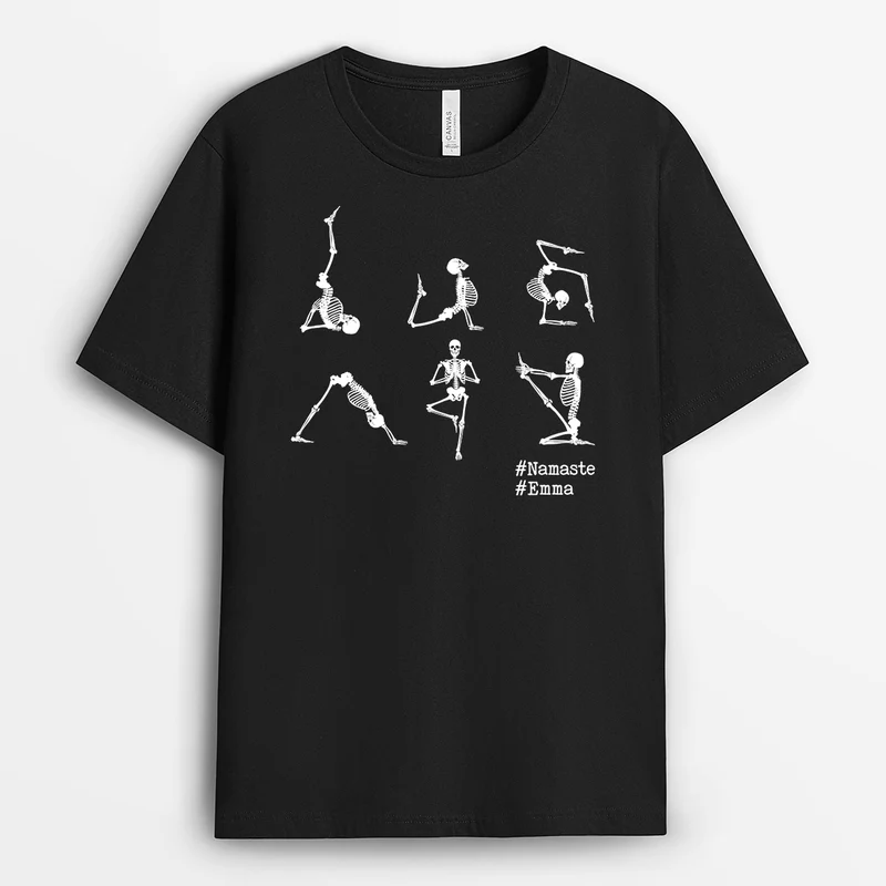 Yoga Skeleton Lustig - Personalisiertes Geschenk | Yoga Shirt