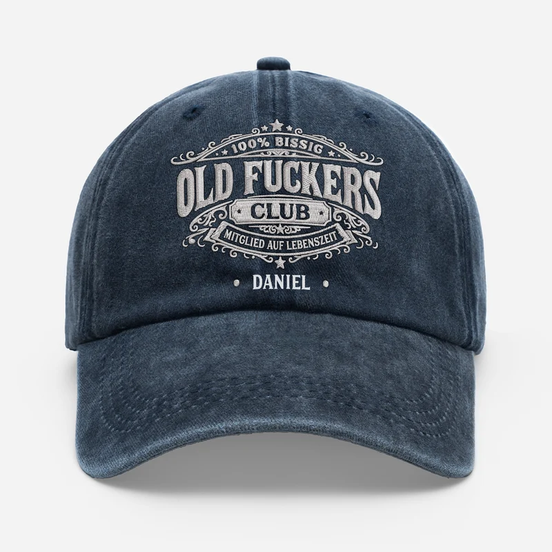 Im Ruhestand Und Generalüberholt - Personalisiertes Geschenk | Washed Cap Opa Papa