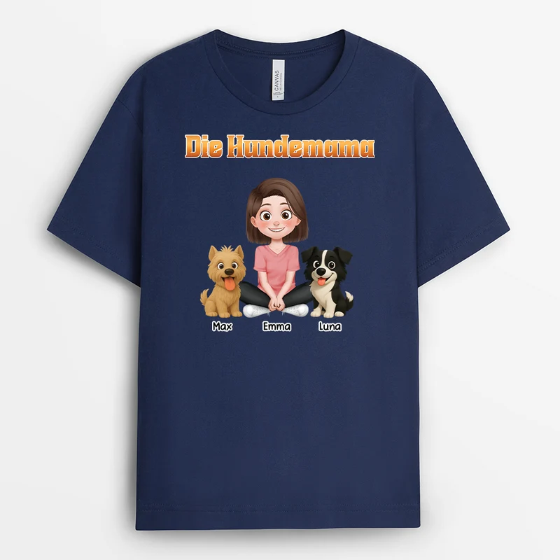 Die Hundemama Der Hundepapa - Personalisiertes Hunde Geschenk | T Shirt