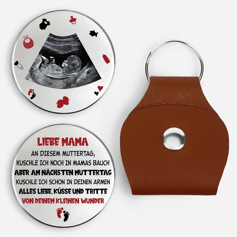 Am Nächsten Muttertag Vatertag Kuschle Ich Schon In Deinen Armen - Personalisierte Geschenke Foto | Pocket Hug Schlüsselanhänger Werdende Mama Werdender Papa