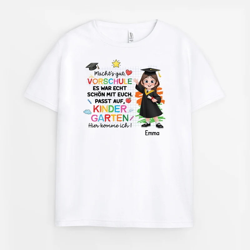 Passt Auf Kindergarten Hier Komme Ich - Personalisierte Geschenke Kinder | T-Shirts
