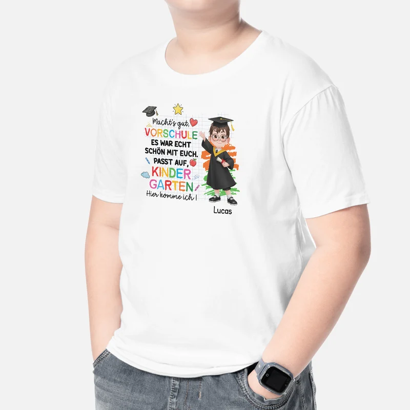 Passt Auf Kindergarten Hier Komme Ich - Personalisierte Geschenke Kinder | T-Shirts