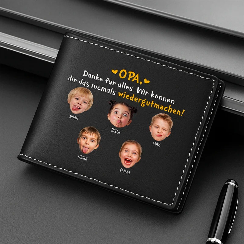 Papa Danke Für Alles Ich Kann Dir Das Niemals Wiedergutmachen - Personalisierte Geschenke Foto | Portemonnaie Herren