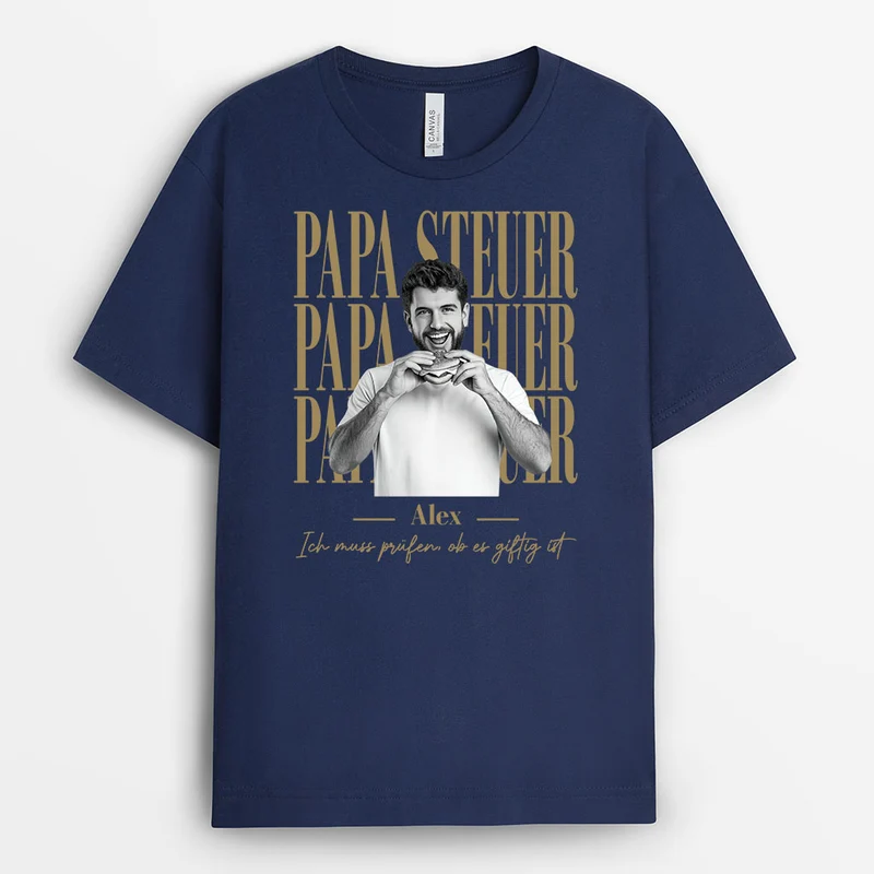 Ich Muss Prüfen Ob Es Giftig Ist - Personalisiertes Geschenk | Schwarzes T-Shirt Opa Papa