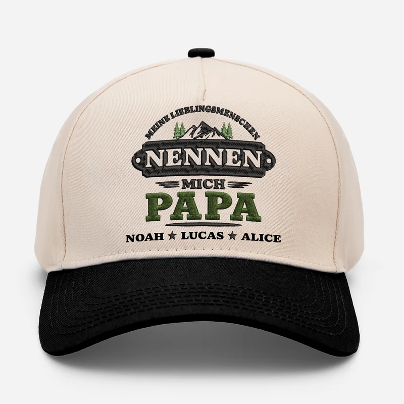 Meine Lieblingsmenschen Nennen Mich Papa Opa - Personalisiertes Geschenk | Baseball Cap