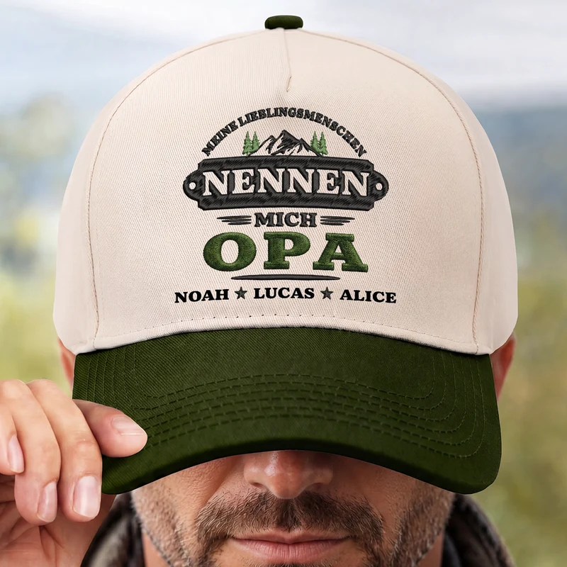 Meine Lieblingsmenschen Nennen Mich Papa Opa - Personalisiertes Geschenk | Baseball Cap