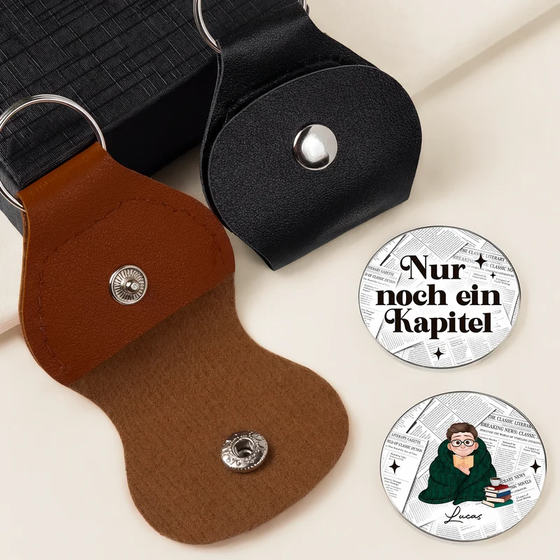 Bücherwurm - Personalisierte Geschenke Für Leseratten Männer & Frauen | Pocket Hug Schlüsselanhänger