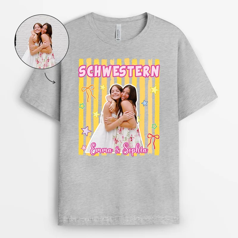 Bestie-Squad - Personalisierte Geschenke Beste Freundin | T Shirt Foto Weiß