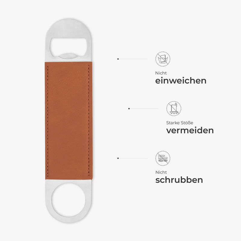 Der Hundepate - Personalisiertes Geschenk | Leder Flaschenöffner