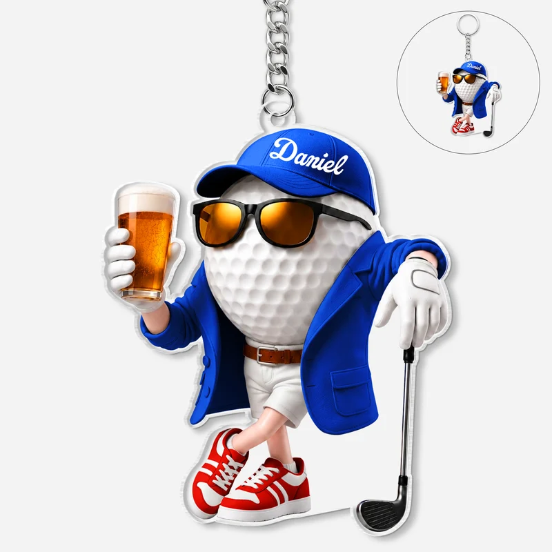 Golf - Personalisierte Geschenke Für Männer | Acryl Schlüsselanhänger