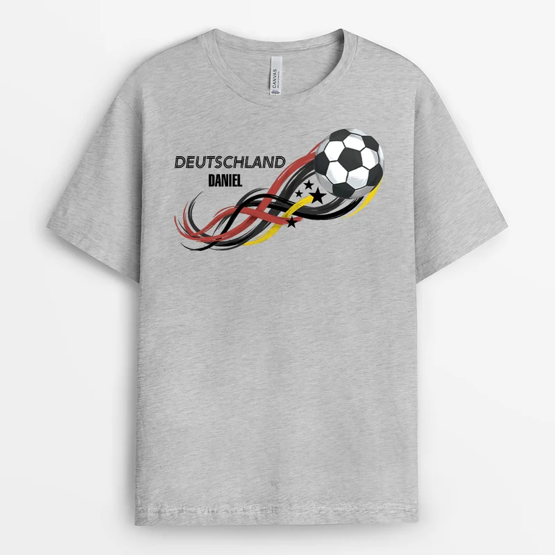 Name - Personalisiertes Geschenk | Weißes Fussball Shirt Männer Frauen
