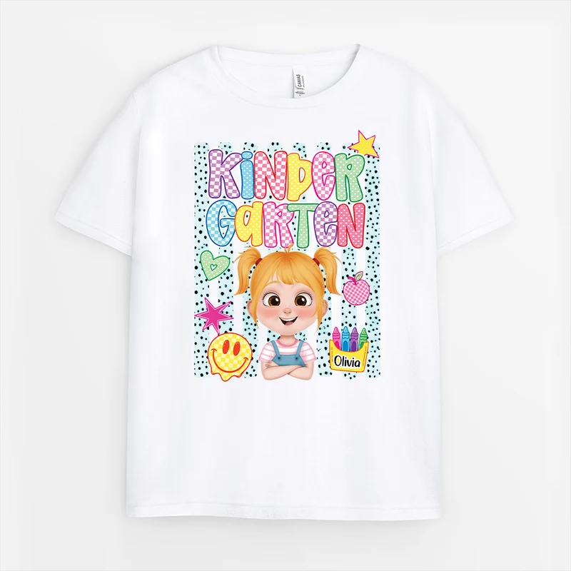 Kindergarten - Personalisierte Geschenke Kinder | T-Shirts Streifen