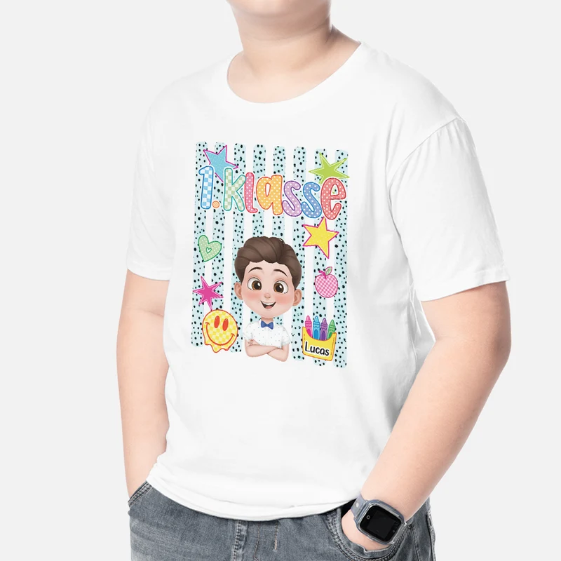 Kindergarten - Personalisierte Geschenke Kinder | T-Shirts Streifen