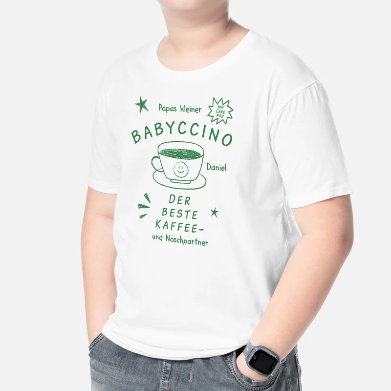 Mama Und Papas Kleiner Babyccino - Personalisierte Geschenke Kinder | T-Shirts