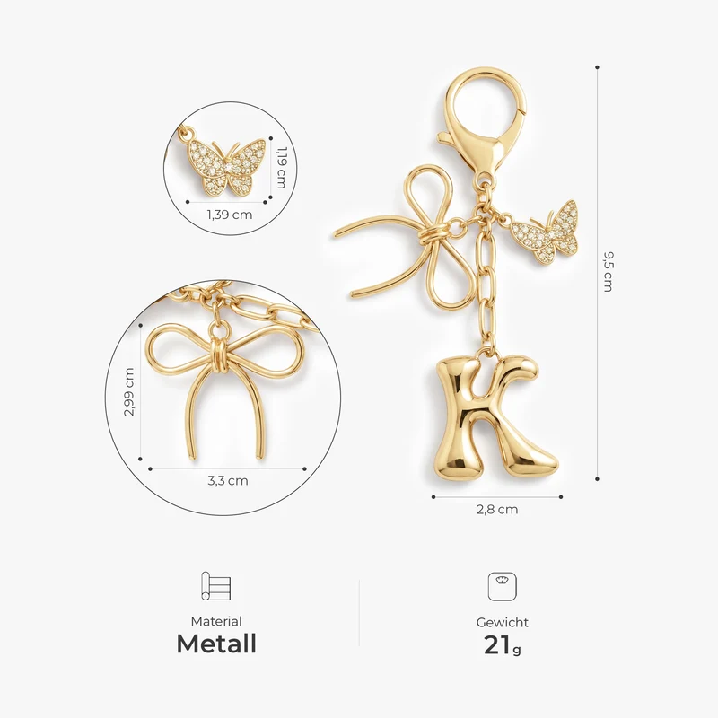 Buchstaben - Personalisiertes Geschenk | Schlüsselanhänger Männer Frauen