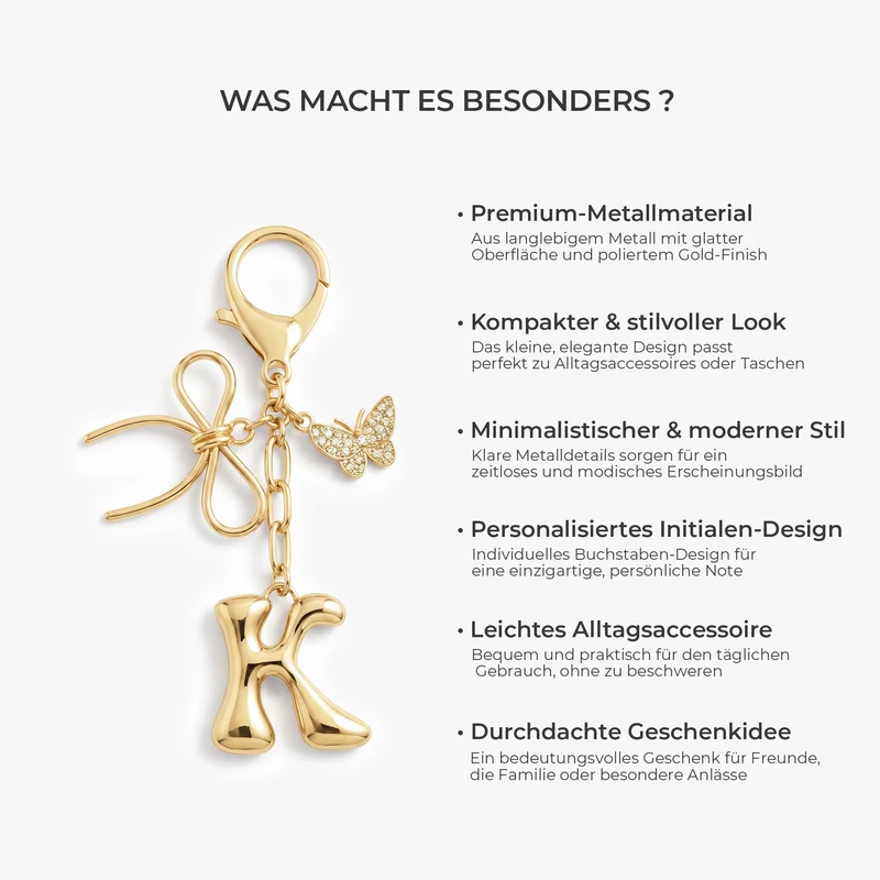 Buchstaben - Personalisiertes Geschenk | Schlüsselanhänger Männer Frauen