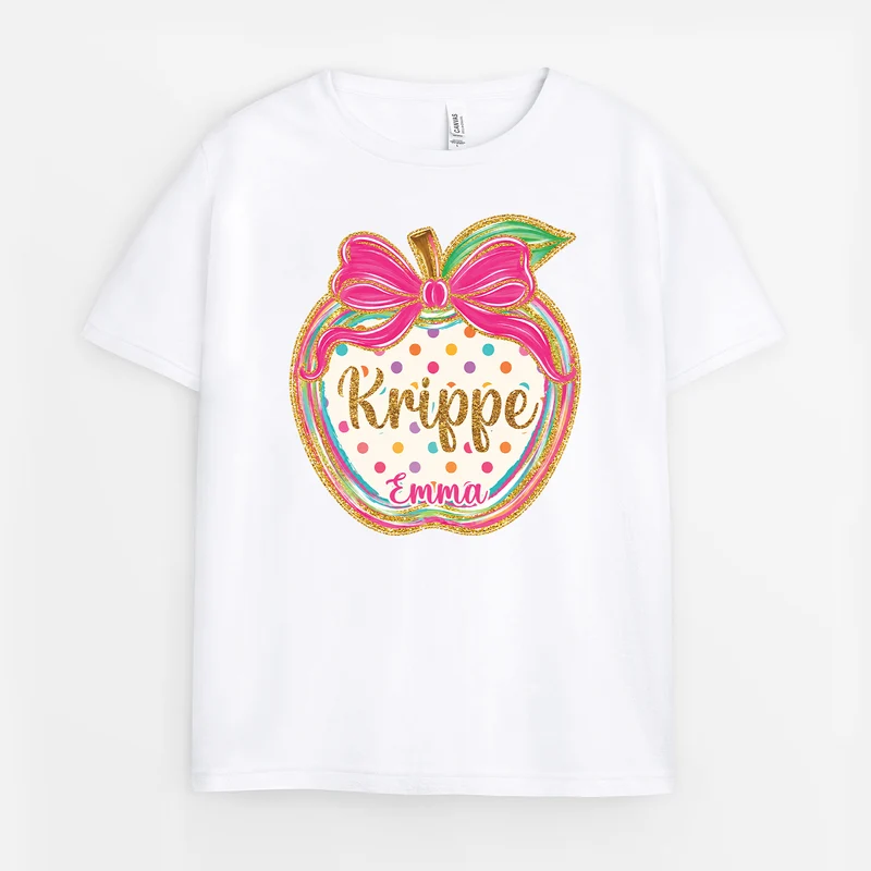 Kindergarten Schule - Personalisierte Geschenke Kinder | T Shirts Apfel