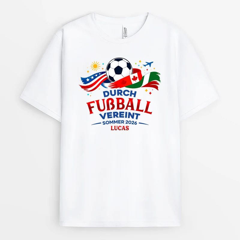 Durch Fußball Vereint - Personalisiertes Geschenk | Fussball Shirt