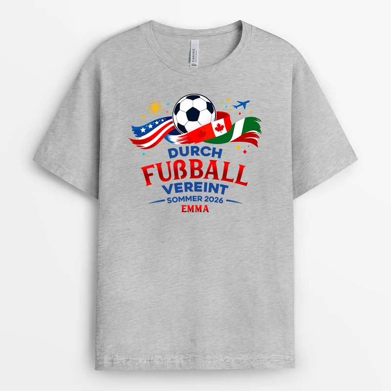 Durch Fußball Vereint - Personalisiertes Geschenk | Fussball Shirt
