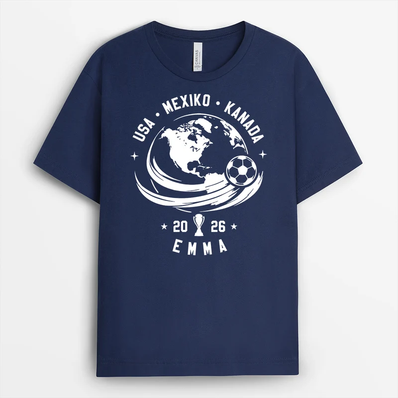 WM Trophäe - Personalisiertes Geschenk | Fussball Shirt Damen Herren