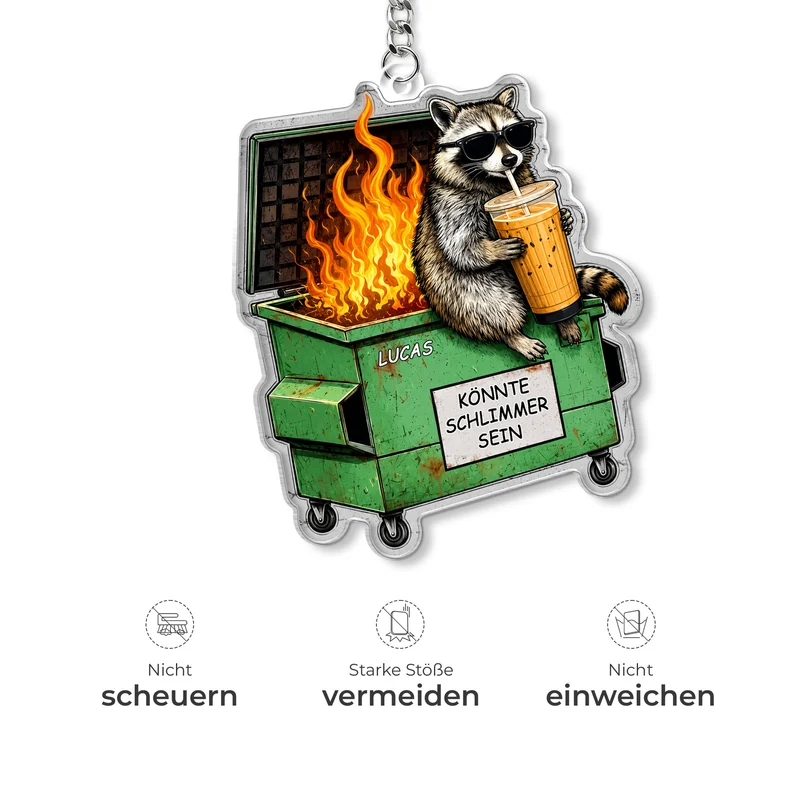 Könnte Schlimmer Sein - Personalisiertes Geschenk | Acryl Schlüsselanhänger Kollegen Frauen Männer
