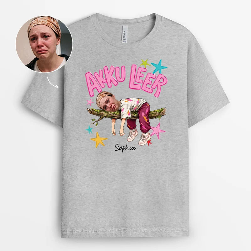 Akku Leer - Personalisiertes Geschenk | T Shirt Kollegen Damen Herren Weiß