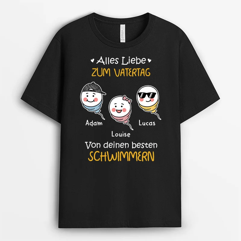 Alles Liebe Zum Vatertag Von Deinem Besten Schwimmer - Personalisierte Geschenke Papa | Shirt