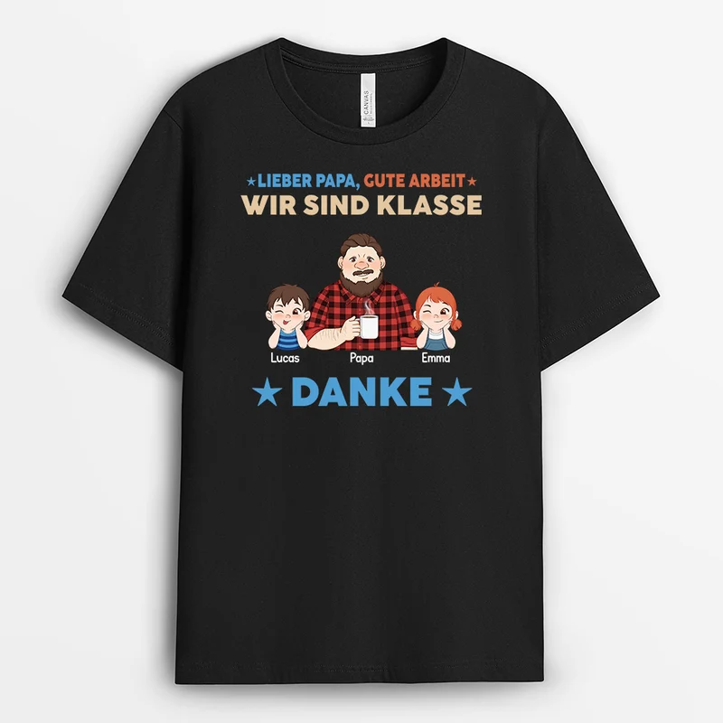 Wir Sind Klasse - Personalisiertes Geschenk | T-Shirt Opa Papa