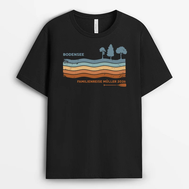 Familienreise Seeurlaub - Personalisiertes Geschenk | T Shirt Familie