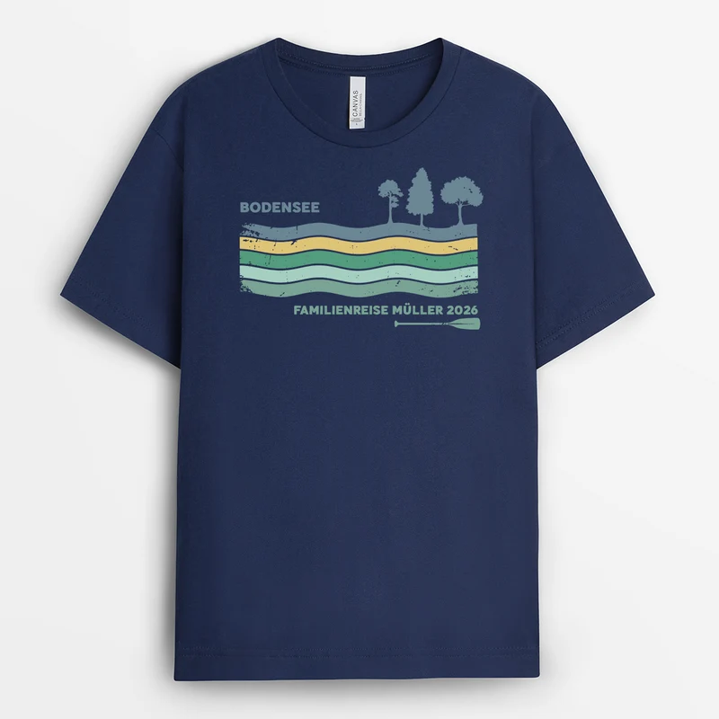 Familienreise Seeurlaub - Personalisiertes Geschenk | T Shirt Familie