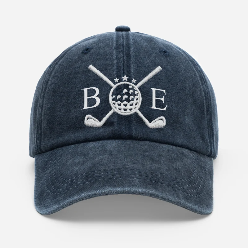 Golf + Name - Personalisiertes Geschenk | Washed Cap Männer Frauen