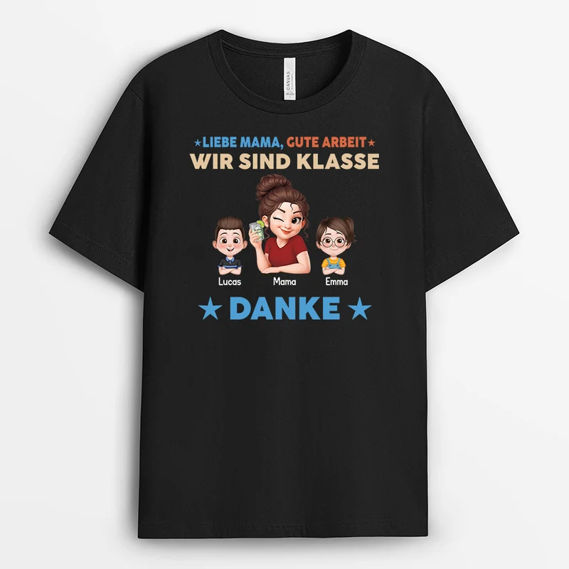 Wir Sind Klasse - Personalisiertes Geschenk | Oma Mama T Shirt