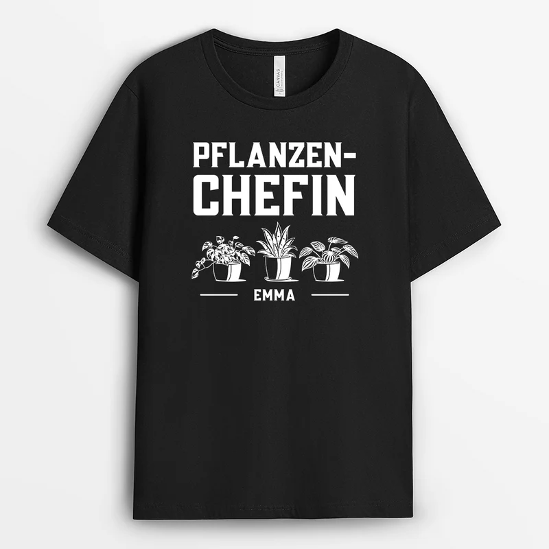 Pflanzen-Chef - Personalisiertes Geschenk | Garten T Shirt Damen Herren