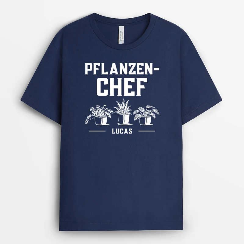 Pflanzen-Chef - Personalisiertes Geschenk | Garten T Shirt Damen Herren