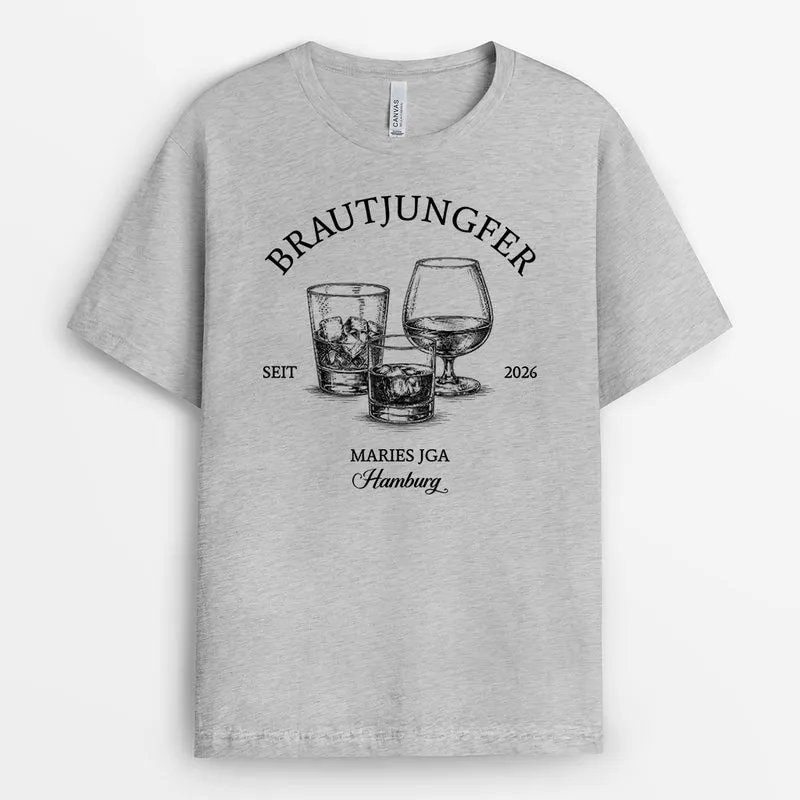 JGA Braut Und Bräutigam - Personalisiertes Geschenk | JGA Shirts Weiß