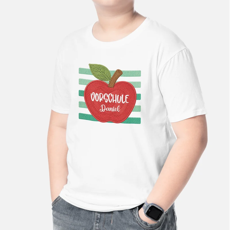 Bleistift + Geschenkschleife - Personalisiertes Geschenk | Schulkind T-Shirt