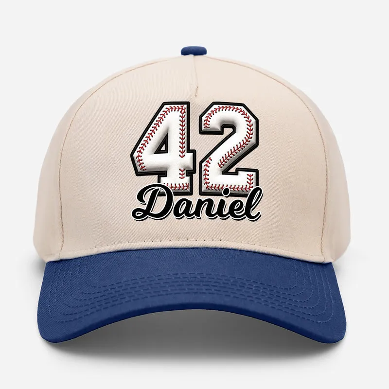 Spielernummer + Name - Personalisiertes Geschenk | Baseball Cap